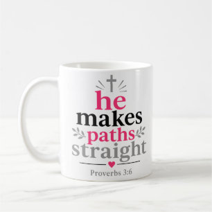 Er macht Wege gerade Christliche Ermutigung Kaffeetasse