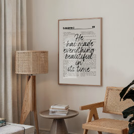 Er machte alles schön drucken poster