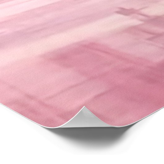 "Er machte alles Schöne Wasserfarbe" Sonnenunterga Poster (Ecke)