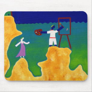 Er machte ihre Wartezeit einige Zeit 2000 Mousepad