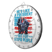 Er mag einen Präsidenten Dartscheibe (Vorderseite rechts)