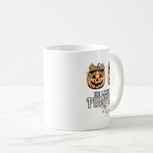 Er mag meine Pumpkins, ich Liebe seine Zaubersaump Kaffeetasse (VorderseiteRechts)