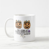 Er mag meine Pumpkins, ich Liebe seine Zaubersaump Kaffeetasse (Links)