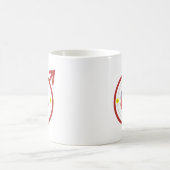 Er-Man-Helium-Atom-Aussenseiter-lustiges Logo Kaffeetasse (Mittel)