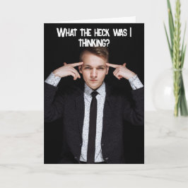 ER MESSIERTE - BELATIERTE GEBURTSKARTE DANKESKARTE