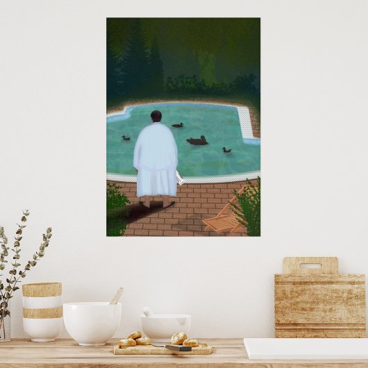 Er mit diesen Enten Poster (Küche)