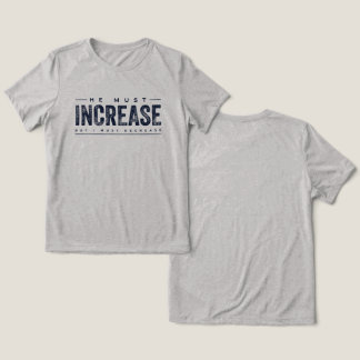 Er muss steigen Tri-Blend shirt