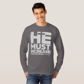 Er muss steigen (weiß) T-Shirt (Vorne ganz)