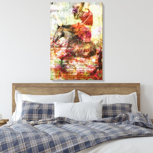 Er nennt mich Freund Leinwanddruck (Insitu (Schlafzimmer))