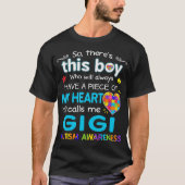 Er nennt mich Gigi Shirt - Autismus Bewusstsein - (Vorderseite)