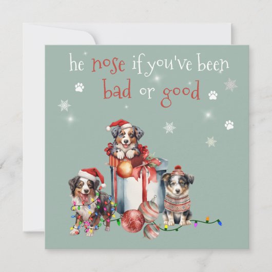 Er nimm, wenn du schlecht oder gut Weihnachten gew (Vorderseite)