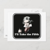 Er nimmt den fünften Platz! Postkarte (Vorne/Hinten)