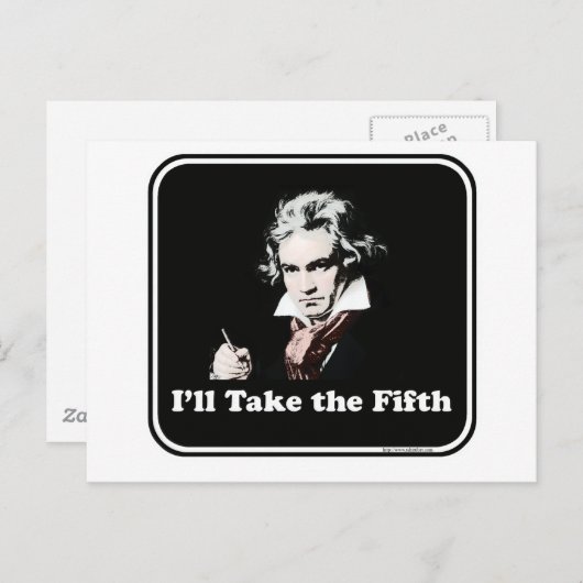 Er nimmt den fünften Platz! Postkarte (Vorne/Hinten)