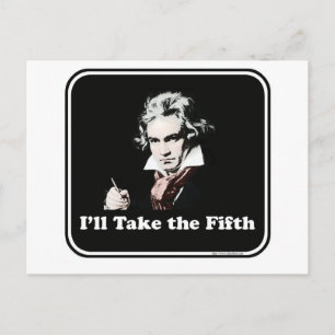 Er nimmt den fünften Platz! Postkarte