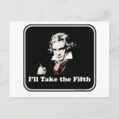 Er nimmt den fünften Platz! Postkarte (Vorderseite)