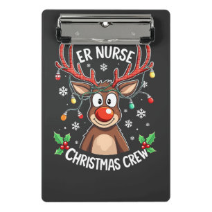 ER NurChristmas Crew Pflege Weihnachten Weihnachte Mini Klemmbrett