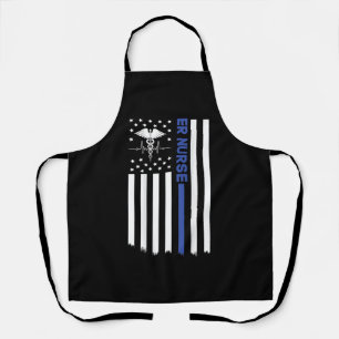 ER Nurse American Flag Nursing ER EMT Nurse Schürze