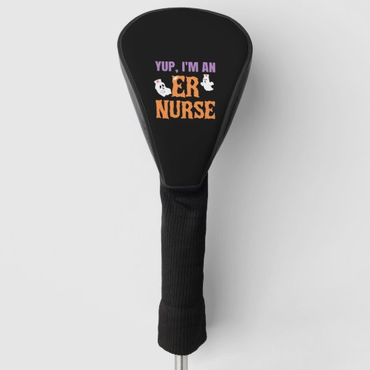 ER Nurse Boo Crew Emergency Room Nurbreak Hallowee Golf Headcover (Vorderseite)