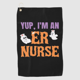 ER Nurse Boo Crew Emergency Room Nurbreak Hallowee Golfhandtuch