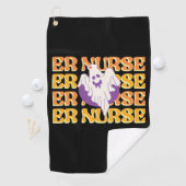 ER Nurse Boo Crew Emergency Room Nurbreak Hallowee Golfhandtuch (Insitu)