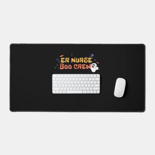 ER Nurse Boo Crew Emergency Room Nurbreak Hallowee Schreibtischunterlage (Tastatur & Maus)