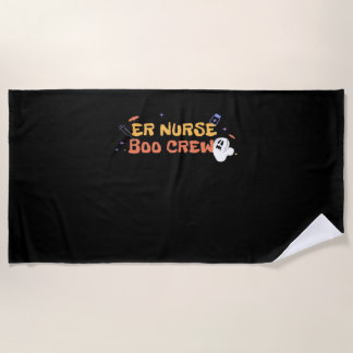 ER Nurse Boo Crew Emergency Room Nurbreak Hallowee Strandtuch
