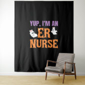ER Nurse Boo Crew Emergency Room Nurbreak Hallowee Wandteppich (Beispiel)
