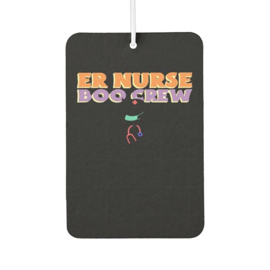 ER Nurse Boo Crew Emergency Room Nurse Halloween C Autolufterfrischer (Vorderseite)