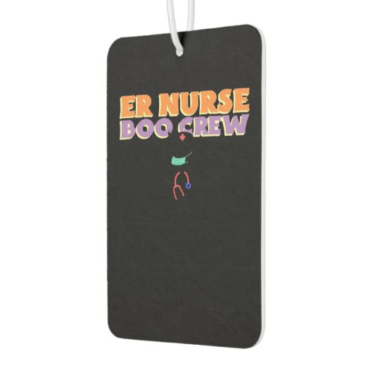 ER Nurse Boo Crew Emergency Room Nurse Halloween C Autolufterfrischer (Links)