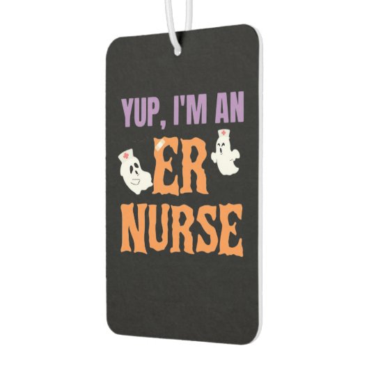 ER Nurse Boo Crew Emergency Room Nurse Halloween C Autolufterfrischer (Links)
