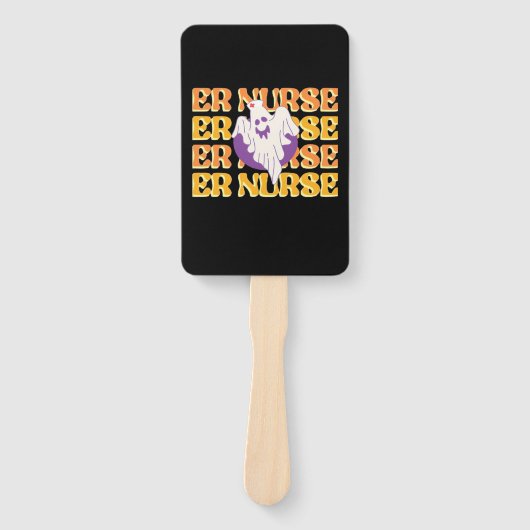 ER Nurse Boo Crew Emergency Room Nurse Halloween C Fächer (Vorderseite)