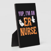 ER Nurse Boo Crew Emergency Room Nurse Halloween C Fotoplatte (Seite)