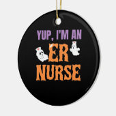 ER Nurse Boo Crew Emergency Room Nurse Halloween C Keramik Ornament (Links)