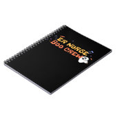 ER Nurse Boo Crew Emergency Room Nurse Halloween C Notizblock (Linke Seite)