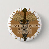 ER Nurse Caduceus Button (Vorderseite)
