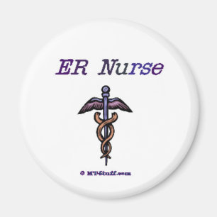 ER Nurse Caduceus Magnet