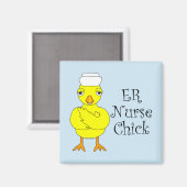 ER Nurse Chick Magnet (Vorderseite/Rückseite)