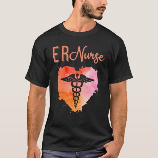 ER Nurse  Emergency Nurse Nursing Graduation Caduc T-Shirt (Vorderseite)