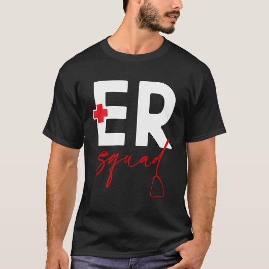 Er Nurse Print Er Squad T-Shirt (Vorderseite)