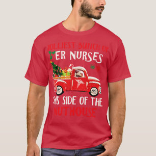 ER Nurse Red Truck Frohe Weihnachts Sweater Happy  T-Shirt