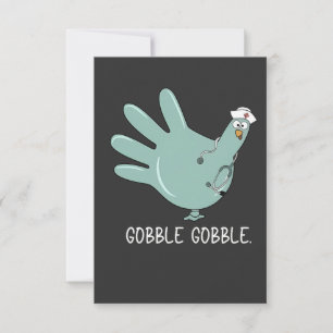 ER Nurse Turkey Gobble Squad ER Nurse Erntedank Einladung