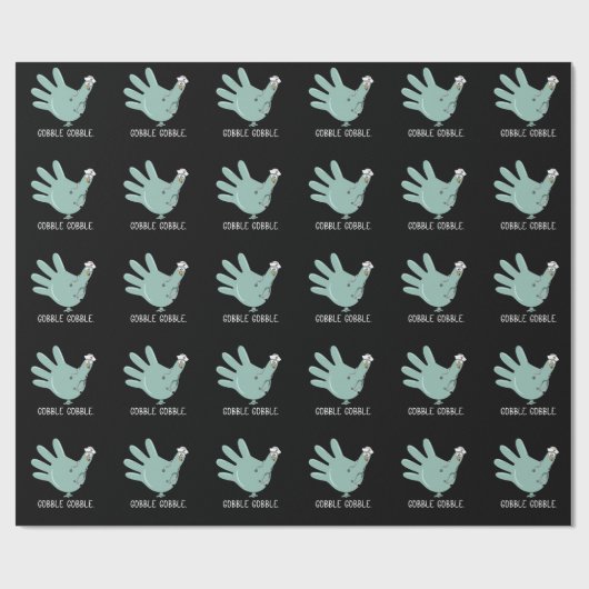 ER Nurse Turkey Gobble Squad ER Nurse Erntedank Geschenkpapier (Flach)