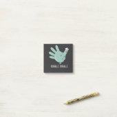 ER Nurse Turkey Gobble Squad ER Nurse Erntedank Post-it Klebezettel (Auf Schreibtisch)