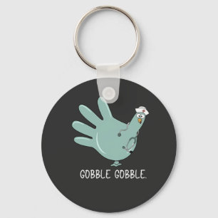 ER Nurse Turkey Gobble Squad ER Nurse Erntedank Schlüsselanhänger