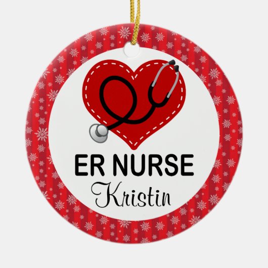 ER Nurse Weihnachten Personalisierte Ornamente (Vorne)