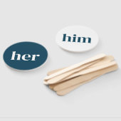 Er oder ihr Brautparty Spiel, Braut oder Bräutigam Fächer (Non-assembled)