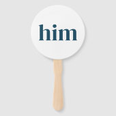 Er oder ihr Brautparty Spiel, Braut oder Bräutigam Fächer (Rückseite)