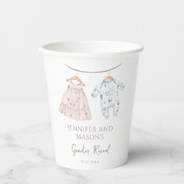 Er oder sie Baby Kleidung Geschlechtsverkehr Aufde Pappbecher