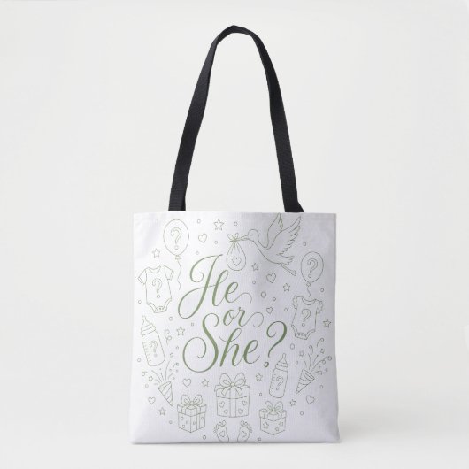 Er oder Sie Baby-Party Geschlecht Enthüllung Tasche (Vorderseite)