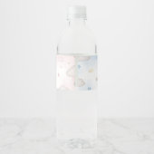 Er oder Sie Bär Geschlechtsenthüllung Wasserflaschenetikett (Rückseite)